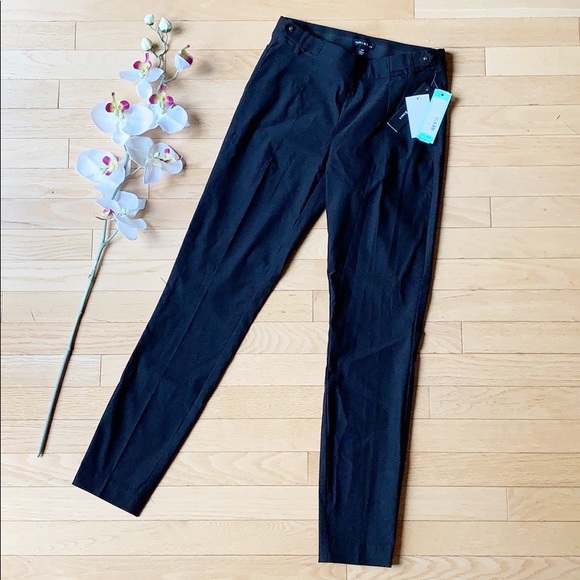 Nwt Violets Roses Black Pants Size 4 